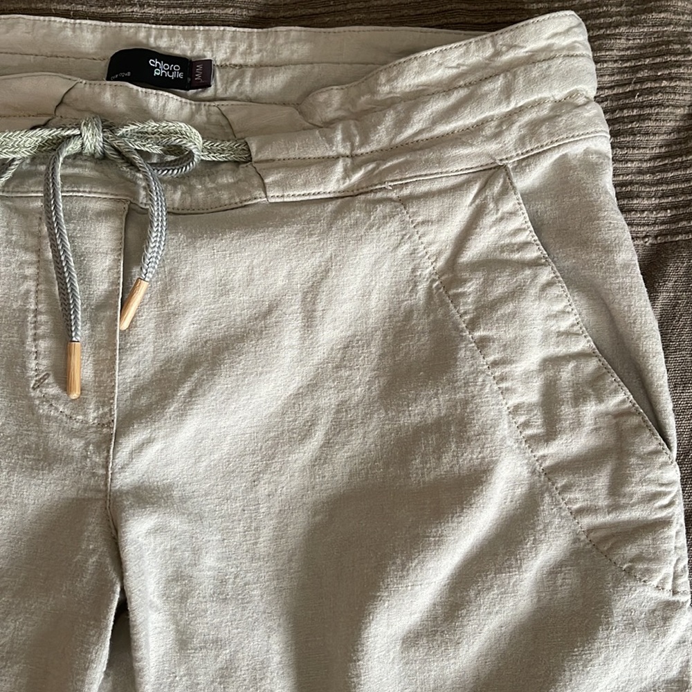 size M Chlorophylle Linen blend drawstring pants